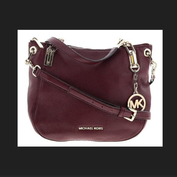 Michael Kors Leather Satchel - Burgundy - Picture 1 of 15